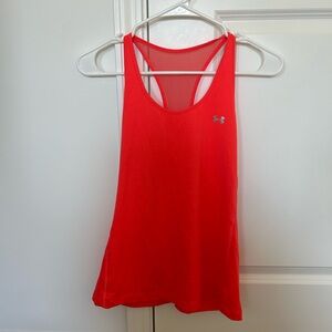 Under Armour Red Sleeveless Relaxed Tank Top